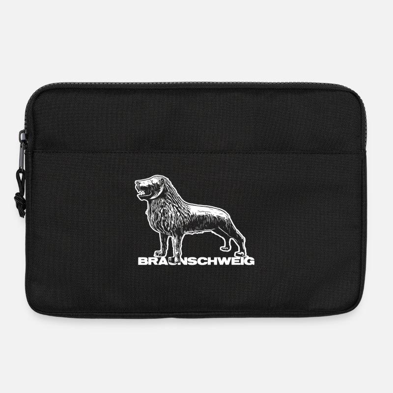 Braunschweiger Löwe T-Shirt Sticker Geschenkidee - Laptoptasche 13" - Schwarz