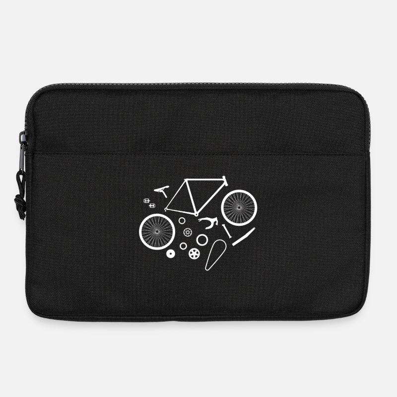 Fahrrad Einzelteile - Laptoptasche 13" - Schwarz