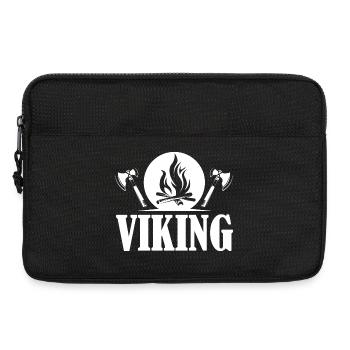 viking viking icon fire axe graphic logo icon - Laptop bag 13" - black - Front