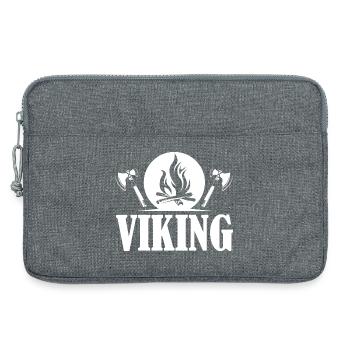 viking Wikinger Symbol Feuer Axt Grafik Logo icon - Laptoptasche 13" - Grau meliert - Vorne