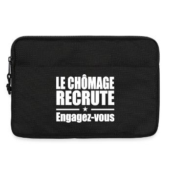 Le Chômage Engagez-vous - Sacoche pour ordinateur portable 13 pouces - noir - Devant