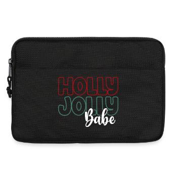 Holly Jolly Babe - Laptop bag 13" - black - Front