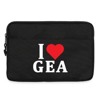 t-shirt J’adore Gea idée cadeau t-shirt - Sacoche pour ordinateur portable 13 pouces - noir - Devant