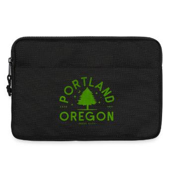 Logo de l’arbre vert de Portland - Sacoche pour ordinateur portable 13 pouces - noir - Devant