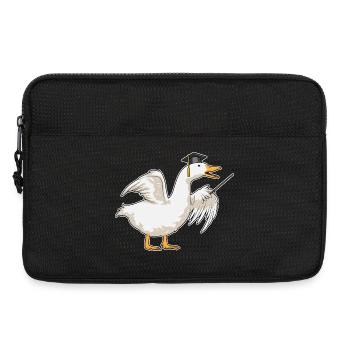 Duck Teacher Pointing Stick School - Laptop bag 13" - black - Front