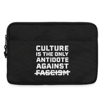 Culture against fascim - Laptop bag 13" - black - Front