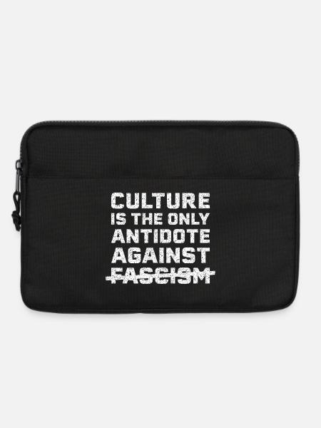 Kultur gegen Faschismus - Laptoptasche 13" - Schwarz