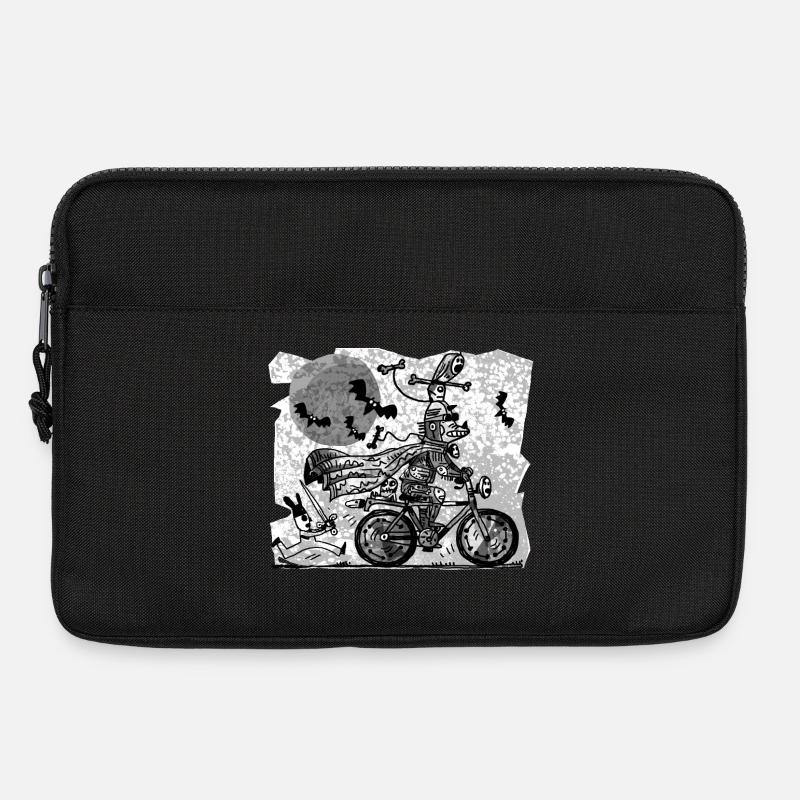 gothic Radfahrer - Laptoptasche 13" - Schwarz