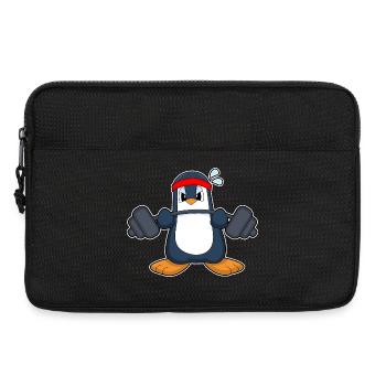 Penguin Bodybuilder Barbell Musculation - Sacoche pour ordinateur portable 13 pouces - noir - Devant