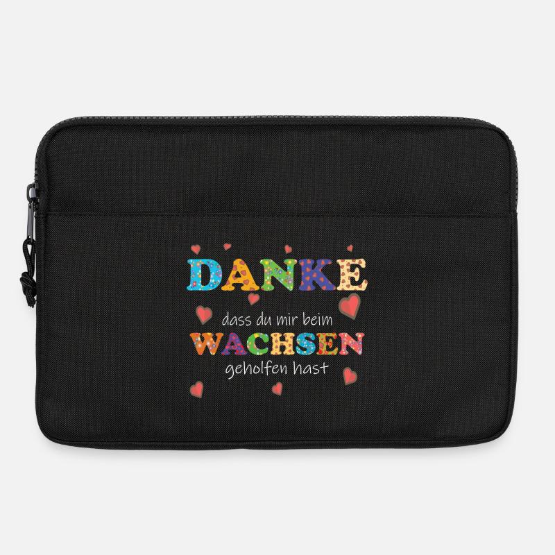Kita Kindergarten Tagesmutter - Abschied - Danke ! - Laptoptasche 13" - Schwarz