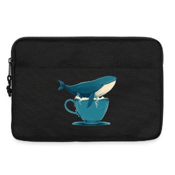 Whale in teacup - Laptop bag 13" - black - Front