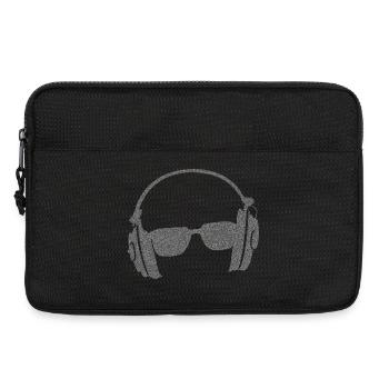 Casque Casque Silhouette de lunettes de soleil - Sacoche pour ordinateur portable 13 pouces - noir - Devant