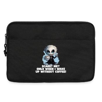 Café Morning Muffle Employé disant T-shirt amusant - Sacoche pour ordinateur portable 13 pouces - noir - Devant