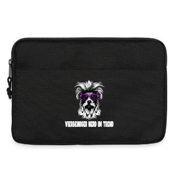 Conception pour chien - Sacoche pour ordinateur portable 13 pouces - noir - Devant