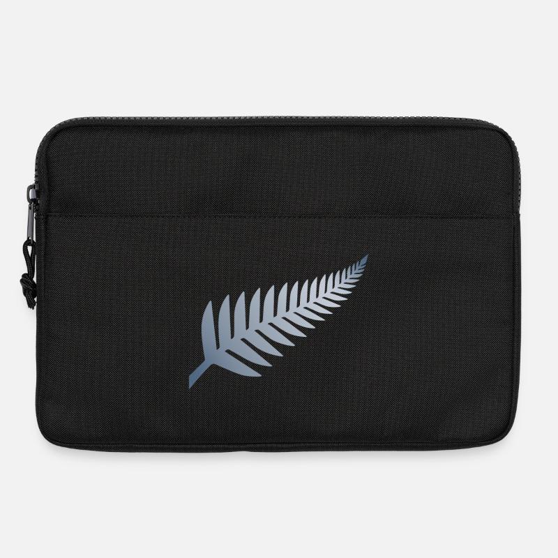 Neuseeländischer Silberfarn - Laptoptasche 13" - Schwarz