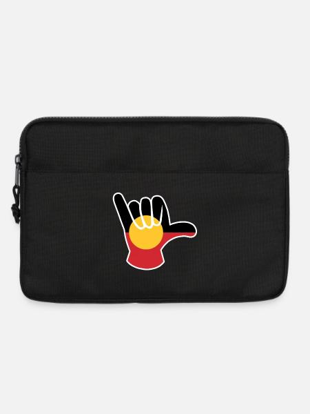 Shaka unterschreiben Aborigines Australien - Laptoptasche 13" - Schwarz