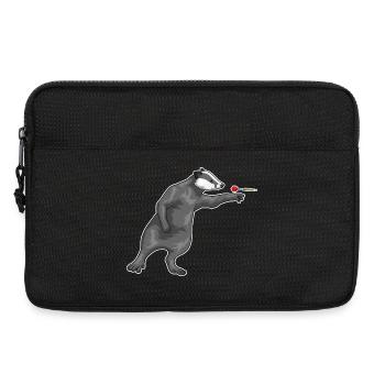 Dachs Dart Dartpfeil - Laptoptasche 13" - Schwarz - Vorne