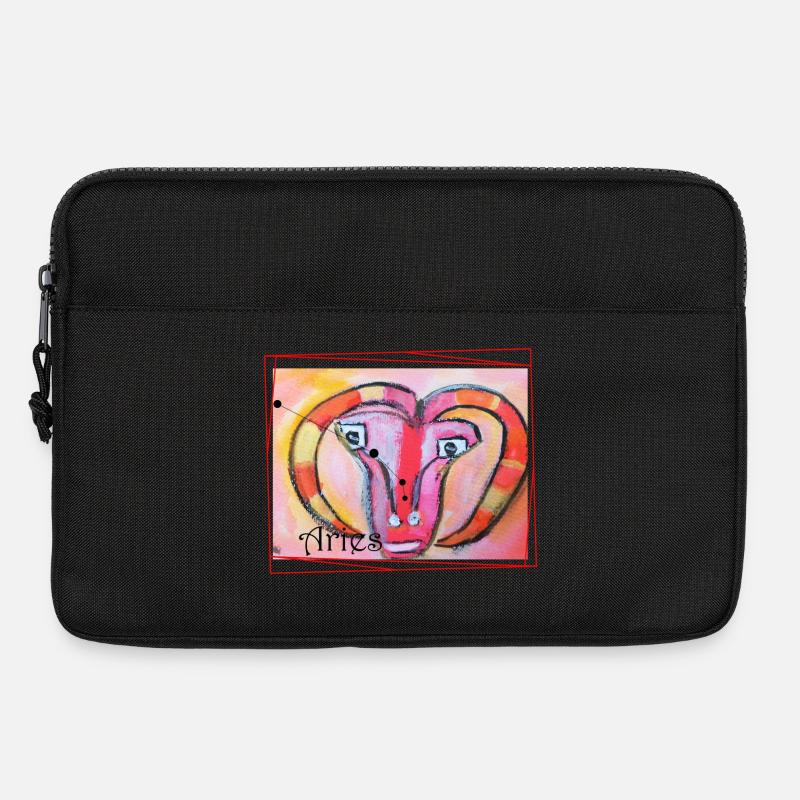 Widder Regenbogen Himmlische Kunst - Laptoptasche 13" - Schwarz