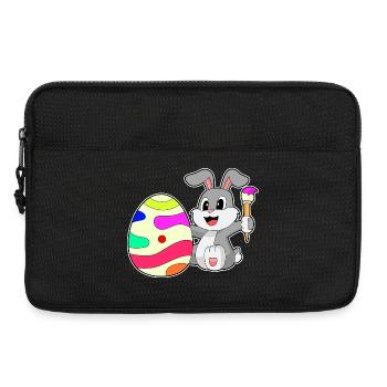 Coloriage de Pâques de Bunny - Sacoche pour ordinateur portable 13 pouces - noir - Devant
