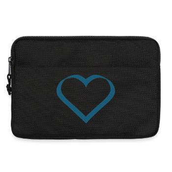 Saint-Valentin, Saint-Valentin, Saint-Valentin - Sacoche pour ordinateur portable 13 pouces - noir - Devant