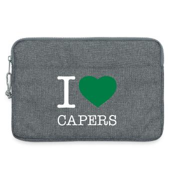 I LOVE CAPERS Kapern - Laptoptasche 13" - Grau meliert - Vorne