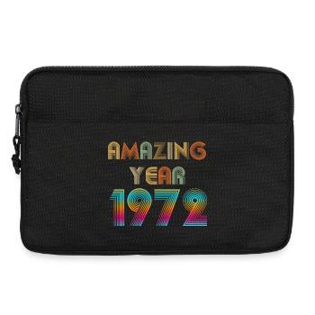 Amazing YEAR 1972 - Laptop bag 13" - black - Front