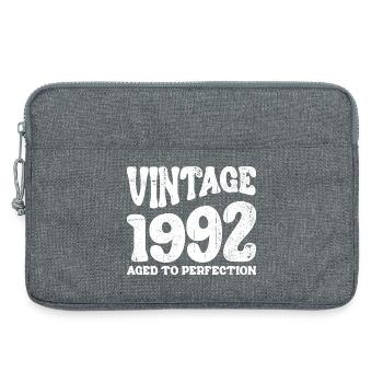 Vintage 1992 Aged to Perfection - Laptop bag 13" - heather grey - Front