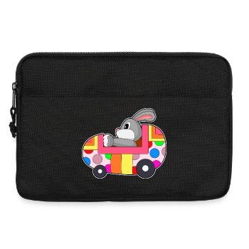 Voiture de Pâques Bunny - Sacoche pour ordinateur portable 13 pouces - noir - Devant