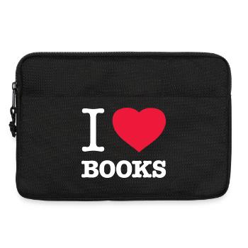 J’AIME LES LIVRES Livres de lecture - Sacoche pour ordinateur portable 13 pouces - noir - Devant