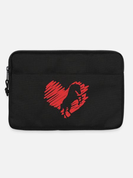 Pferdeliebe - Laptoptasche 13" - Schwarz