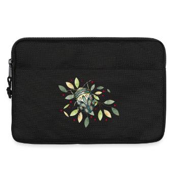 exotique africain effrayant crawly avec des feuilles - Sacoche pour ordinateur portable 13 pouces - noir - Devant
