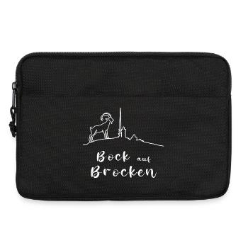 Bock auf Brocken - Harz Brocken Wandern - Laptoptasche 13" - Schwarz - Vorne