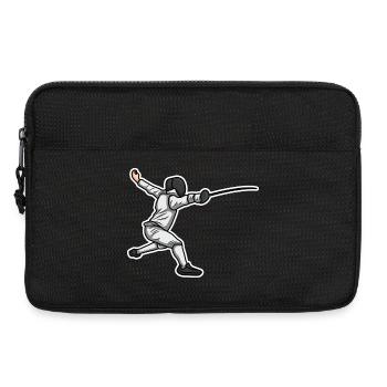 Kleiner Fechter - Laptoptasche 13" - Schwarz - Vorne