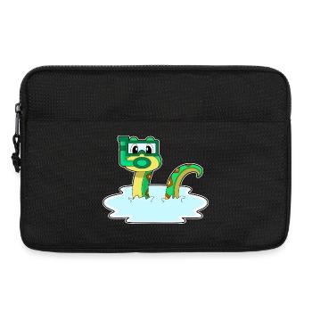Snake Diver Snorkel Diving - Laptop bag 13" - black - Front