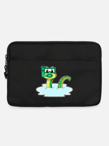 Schlange Taucher Schnorchel Tauchen - Laptoptasche 13" - Schwarz