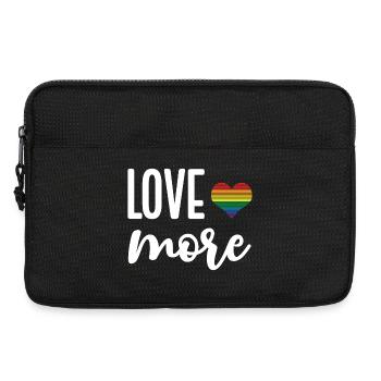 LGBT Pride Month - Love More - Laptop bag 13" - black - Front