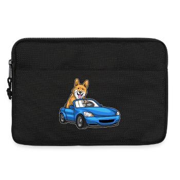 Corgi Auto - Laptoptasche 13" - Schwarz - Vorne