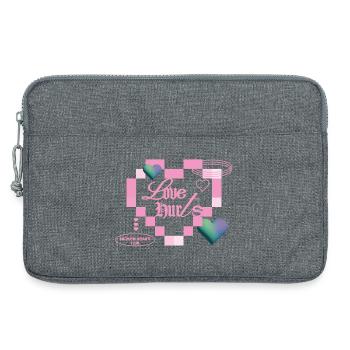 L’amour fait mal - Sacoche pour ordinateur portable 13 pouces - gris chiné - Devant