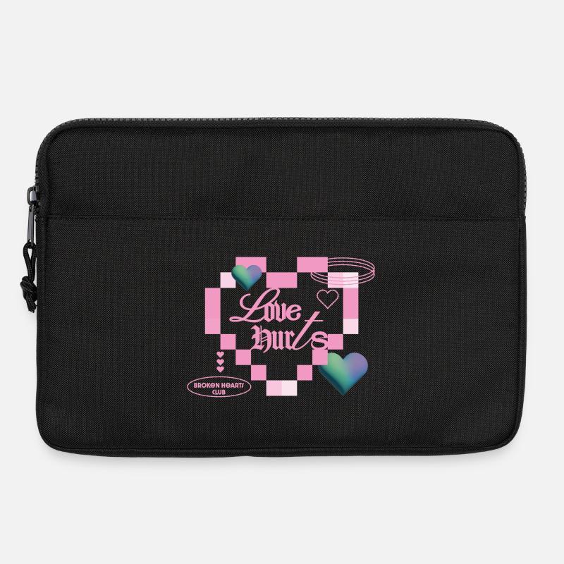Liebe tut weh - Laptoptasche 13" - Schwarz