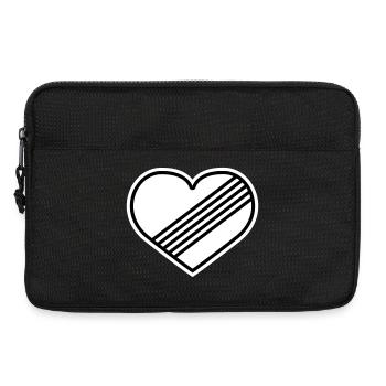 Full throttle heart against speed limit - Laptop bag 13" - black - Front