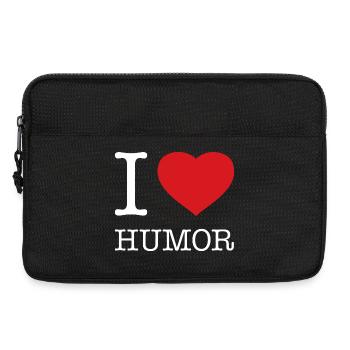 J’ADORE L’HUMOUR - Sacoche pour ordinateur portable 13 pouces - noir - Devant
