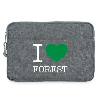 J’ADORE LA FORÊT - Sacoche pour ordinateur portable 13 pouces - gris chiné - Devant