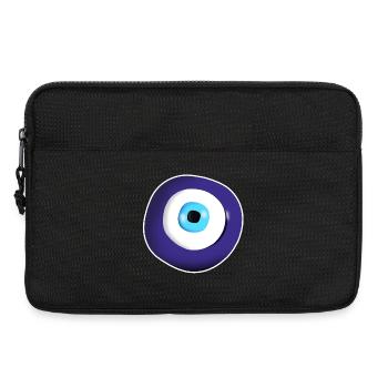 Symbole du mauvais œil - Sacoche pour ordinateur portable 13 pouces - noir - Devant