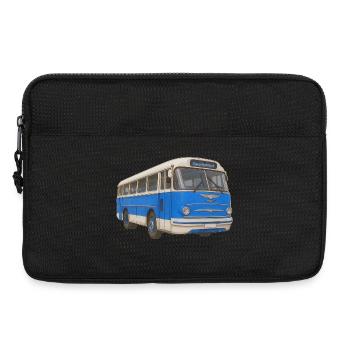 Old blue bus - Laptop bag 13" - black - Front