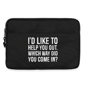 I'd like to help you out which way did you come - Laptop bag 13" - black - Front