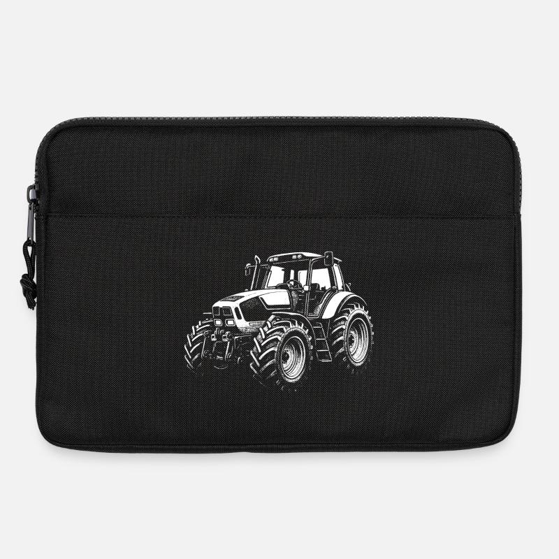 Kraftpaket vom Acker – Retro Edition - Laptoptasche 13" - Schwarz