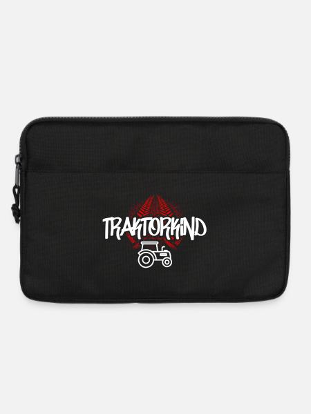 Traktorkind – Mit Erde unter den Reifen - Laptoptasche 13" - Schwarz