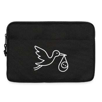 Minimal Baby Arrival - Laptoptasche 13" - Schwarz - Vorne