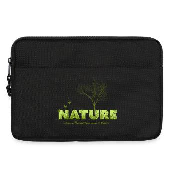 Motif vif d’arbre et de nature pour les vêtements - Sacoche pour ordinateur portable 13 pouces - noir - Devant