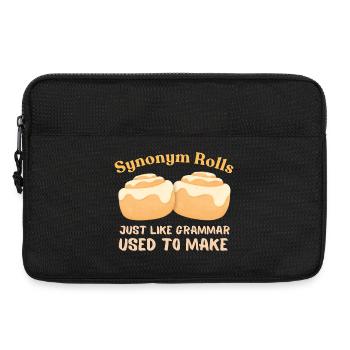 Rouleaux de synonymes Grammaire Humour Design - Sacoche pour ordinateur portable 13 pouces - noir - Devant